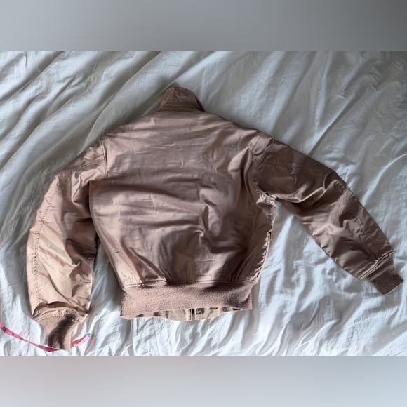 Vintage Pink/Tan/Bronze Bomber Jacket - Picture 7 of 7